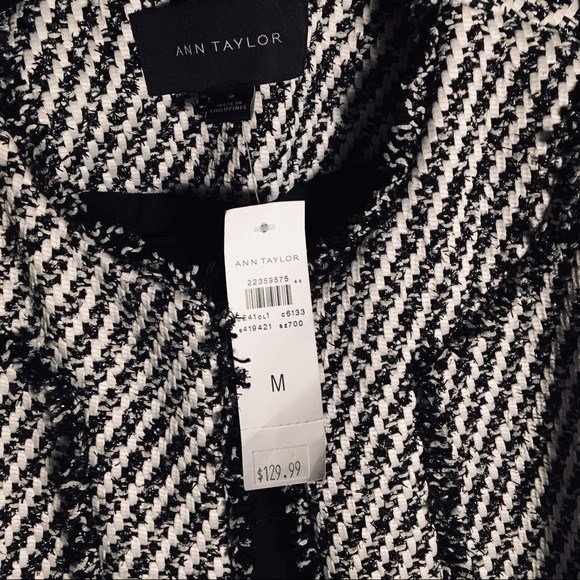 Ann Taylor Framed Fringe Coat NWT - Picture 4 of 4